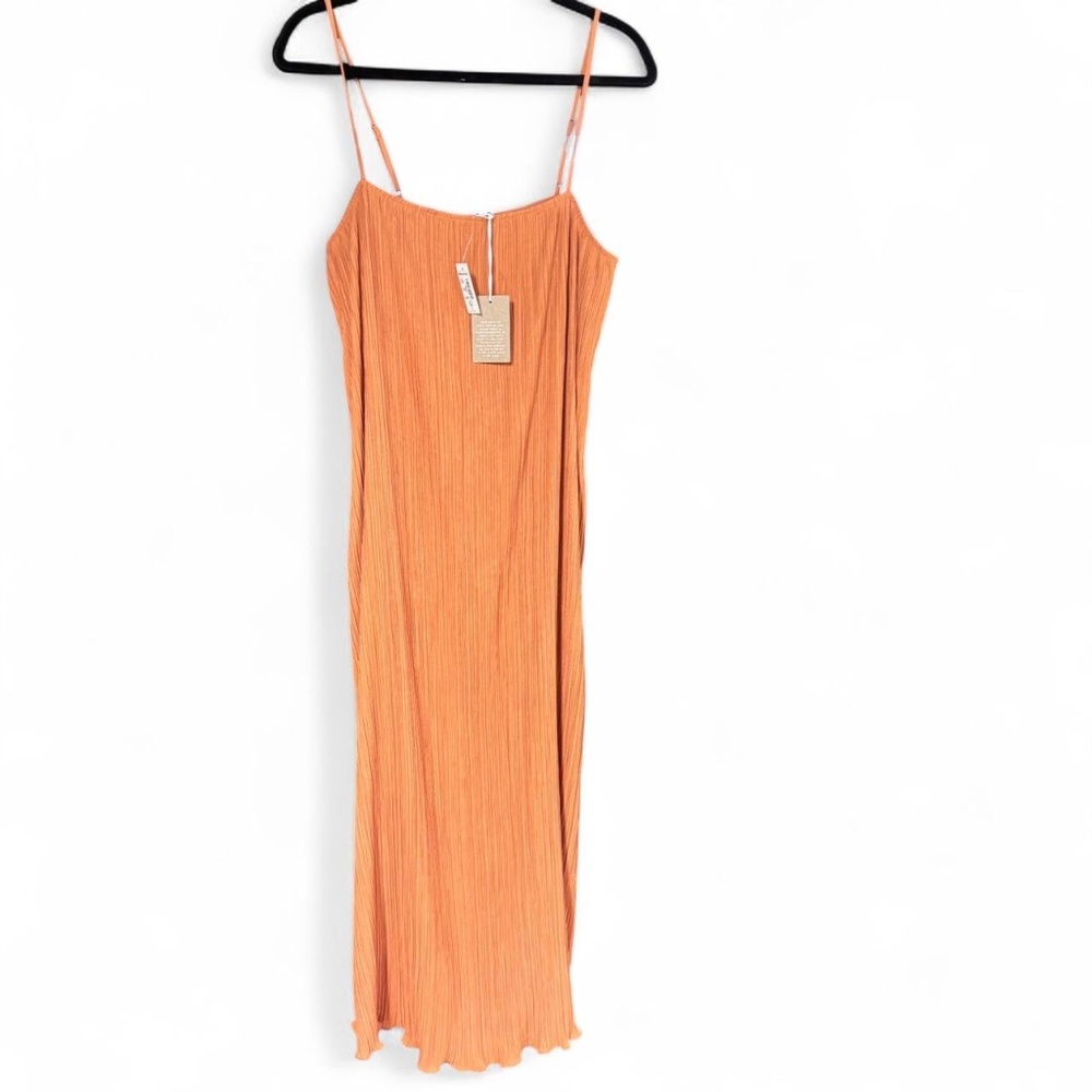 NWT Madewell Plisse Midi Dress